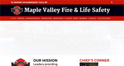 Desktop Screenshot of maplevalleyfire.org