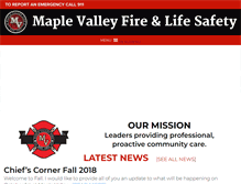 Tablet Screenshot of maplevalleyfire.org